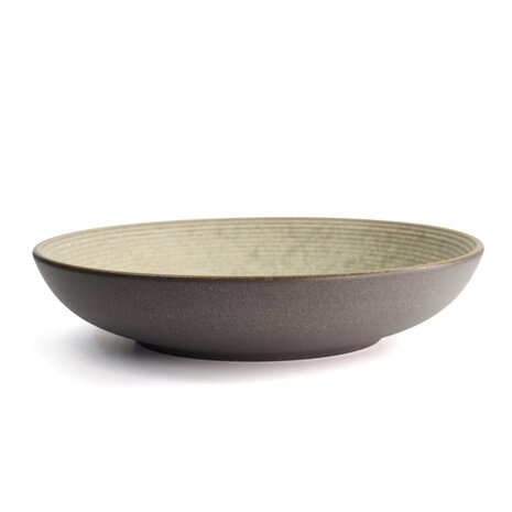 Tokyo Design Studio Gold Sand Grey Shallow Dish 26x5cmh Grey Tokyo Design Studio Gold Sand Grey Shallow Dish 26x5cmh Grey