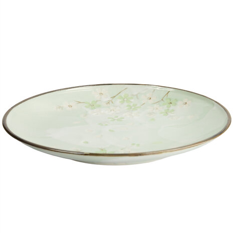 Tokyo Design Studio Green Cosmos Plate 28.5x3.5cm Tokyo Design Studio Green Cosmos Plate 28.5x3.5cm