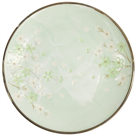 Tokyo Design Studio Green Cosmos Plate 28.5x3.5cm Tokyo Design Studio Green Cosmos Plate 28.5x3.5cm