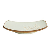 Tokyo Design Studio Green Soshun Oblong Plate 22x14.5x2.3cm