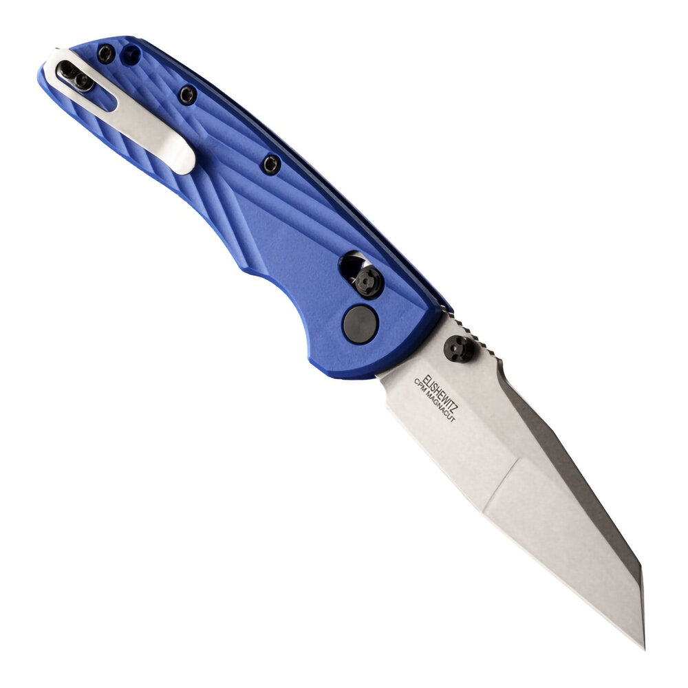 Hogue Deka® Manual Folder 3.25" Wharncliffe Blade - Stone Tumbled Blue Polymer Frame Hogue Deka® Manual Folder 3.25" Wharncliffe Blade - Stone Tumbled Blue Polymer Frame