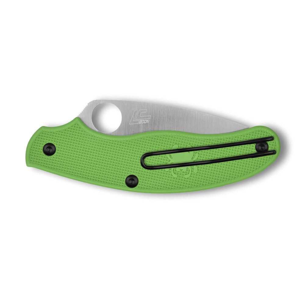 Spyderco UK Penknife Salt Green LC200N PlainEdge
