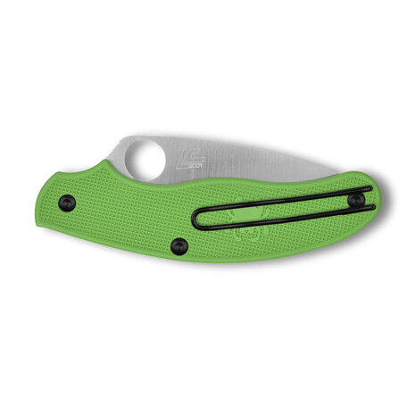 Spyderco UK Penknife Salt Green LC200N PlainEdge