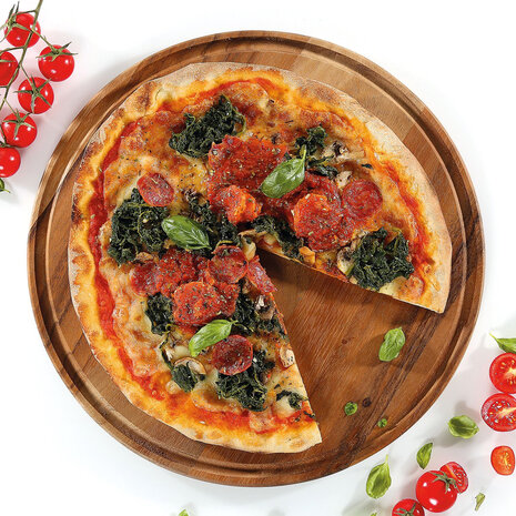 Zassenhaus Round acacia cutting board / pizza plate 33cm