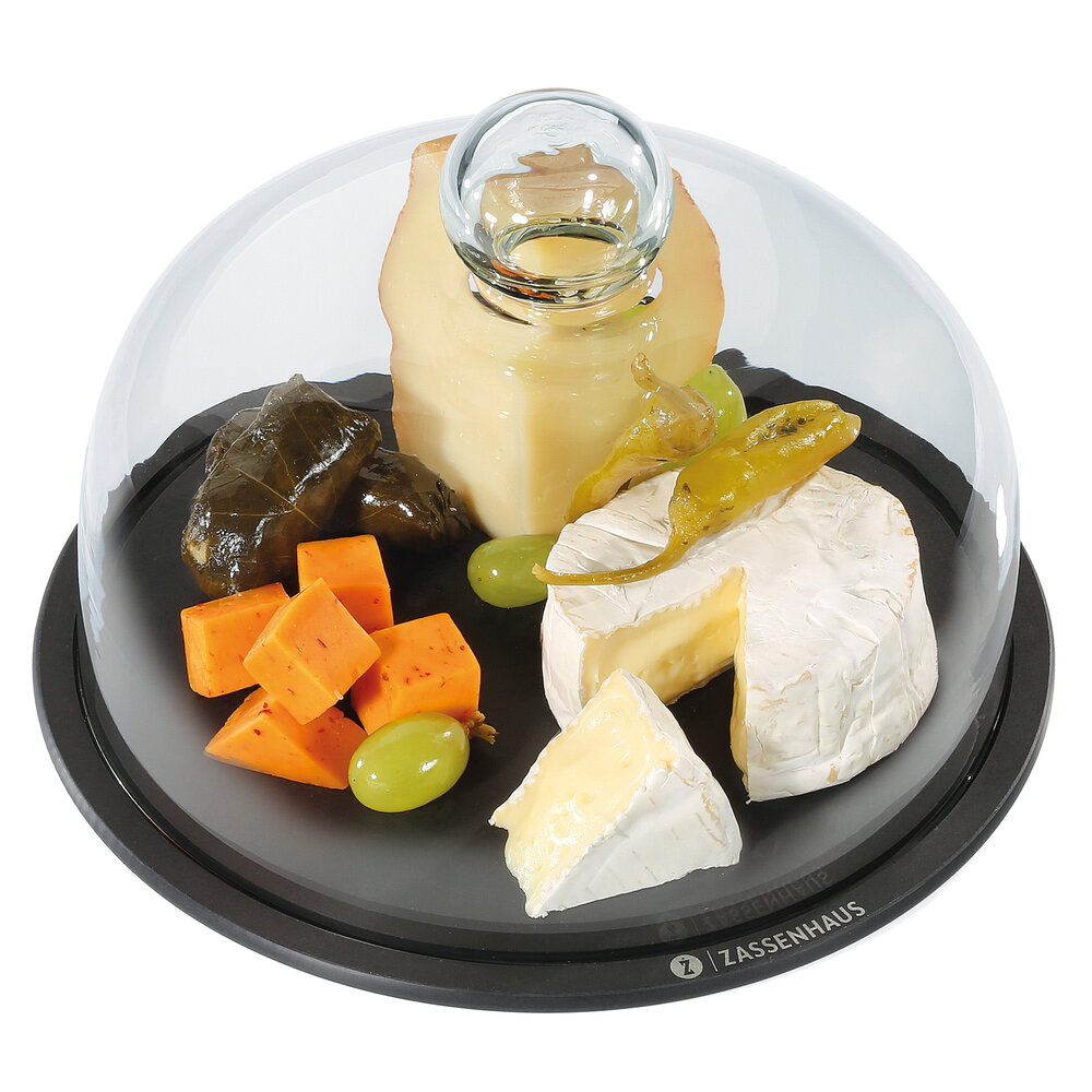 Zassenhaus Cheese dome glass & wood fiber 23cm Zassenhaus Cheese dome glass & wood fiber 23cm