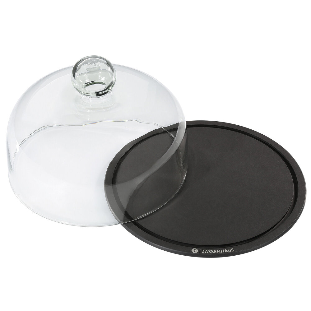 Zassenhaus Kaasstolp glas & houtvezel 23cm