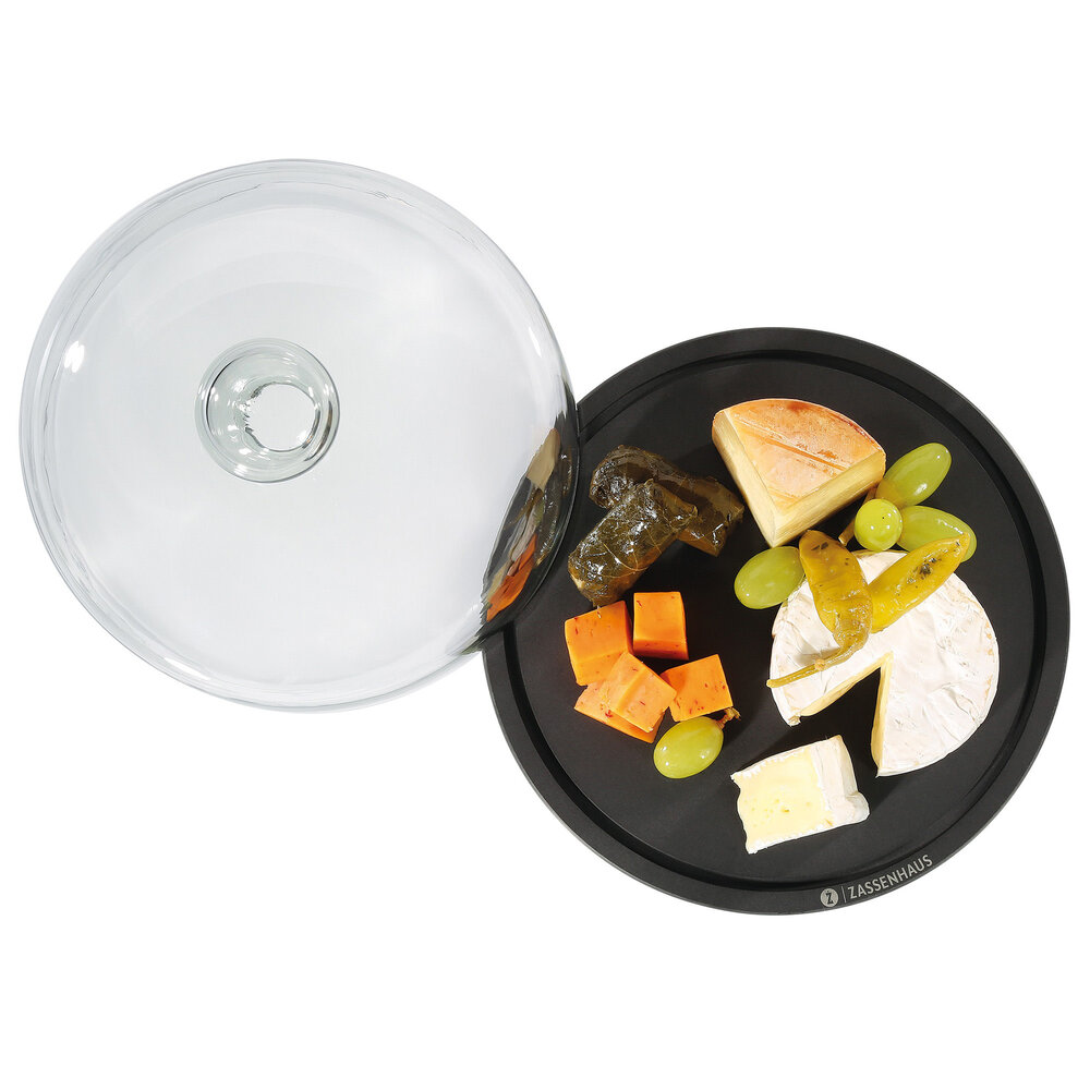 Zassenhaus Kaasstolp glas & houtvezel 23cm