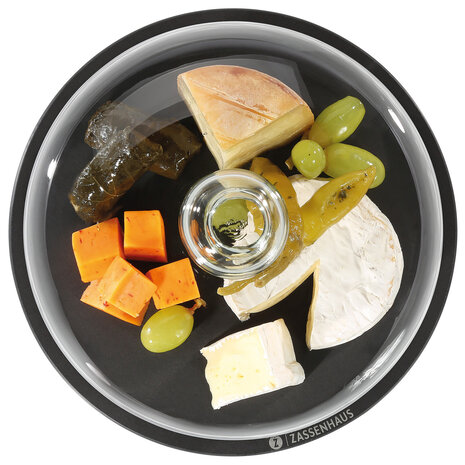Zassenhaus Cheese dome glass & wood fiber 23cm Zassenhaus Cheese dome glass & wood fiber 23cm
