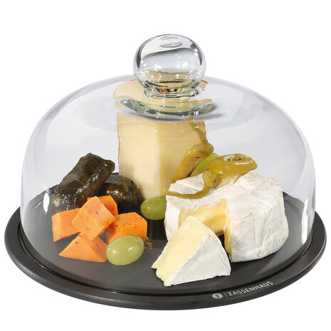 Zassenhaus Cheese dome glass & wood fiber 23cm Zassenhaus Cheese dome glass & wood fiber 23cm