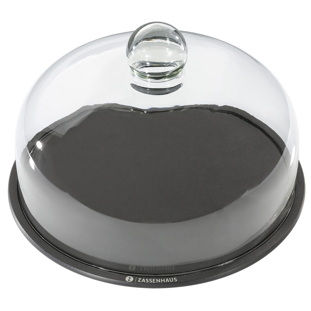 Zassenhaus Kaasstolp glas & houtvezel 28cm Zassenhaus Kaasstolp glas & houtvezel 28cm