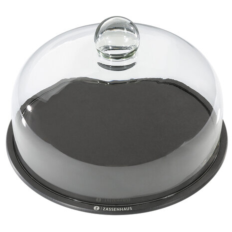 Zassenhaus Kaasstolp glas & houtvezel 28cm Zassenhaus Kaasstolp glas & houtvezel 28cm