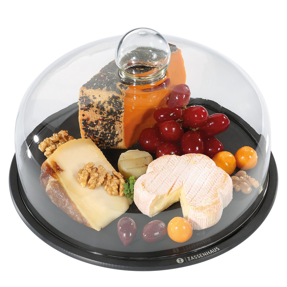 Zassenhaus Cheese dome glass & wood fiber 28cm Zassenhaus Cheese dome glass & wood fiber 28cm