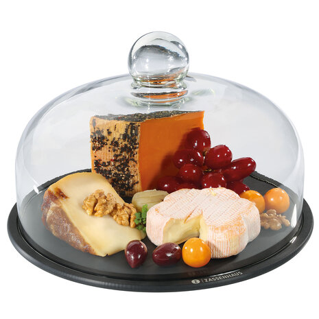 Zassenhaus Cheese dome glass & wood fiber 28cm Zassenhaus Cheese dome glass & wood fiber 28cm