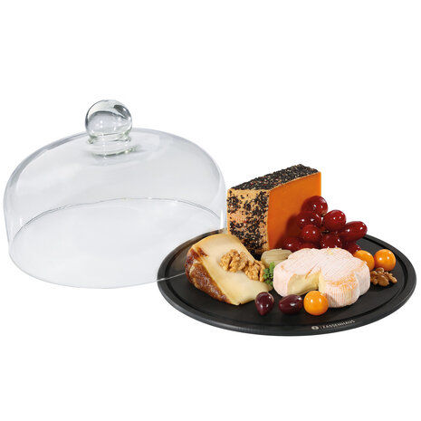 Zassenhaus Cheese dome glass & wood fiber 28cm Zassenhaus Cheese dome glass & wood fiber 28cm