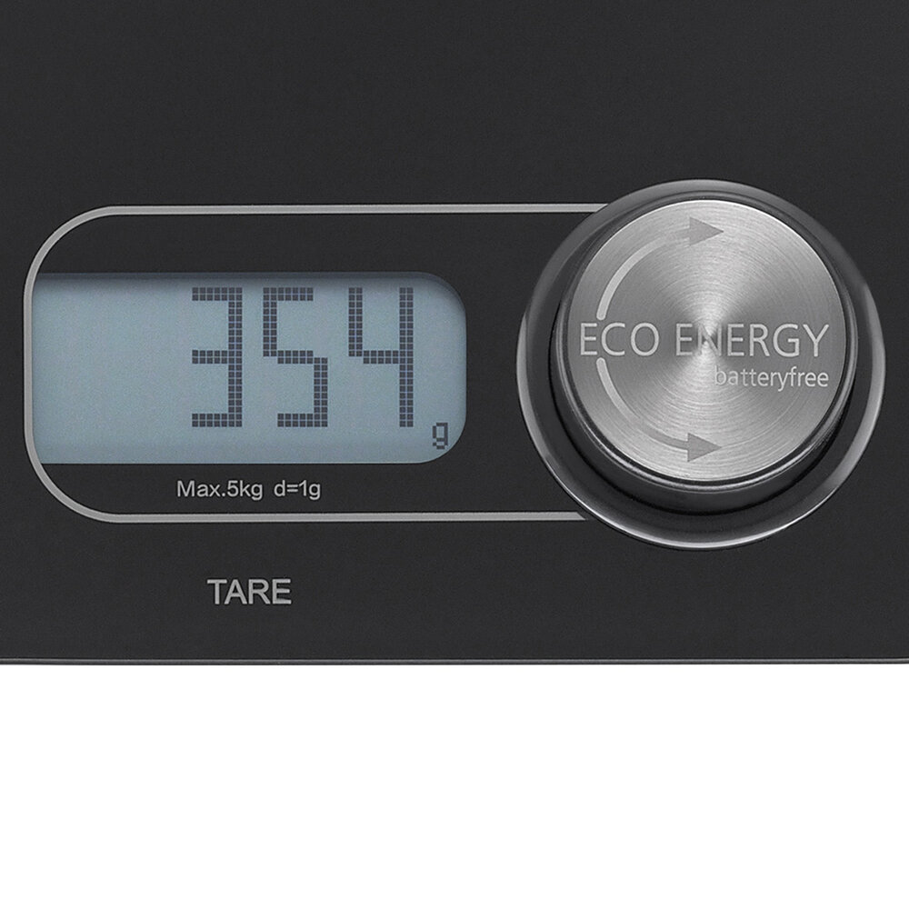 Zassenhaus Kitchen Scale Eco Energy black Zassenhaus Kitchen Scale Eco Energy black