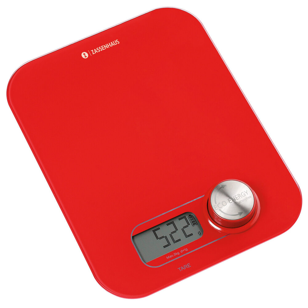 Zassenhaus Kitchen Scale Eco Energy red Zassenhaus Kitchen Scale Eco Energy red