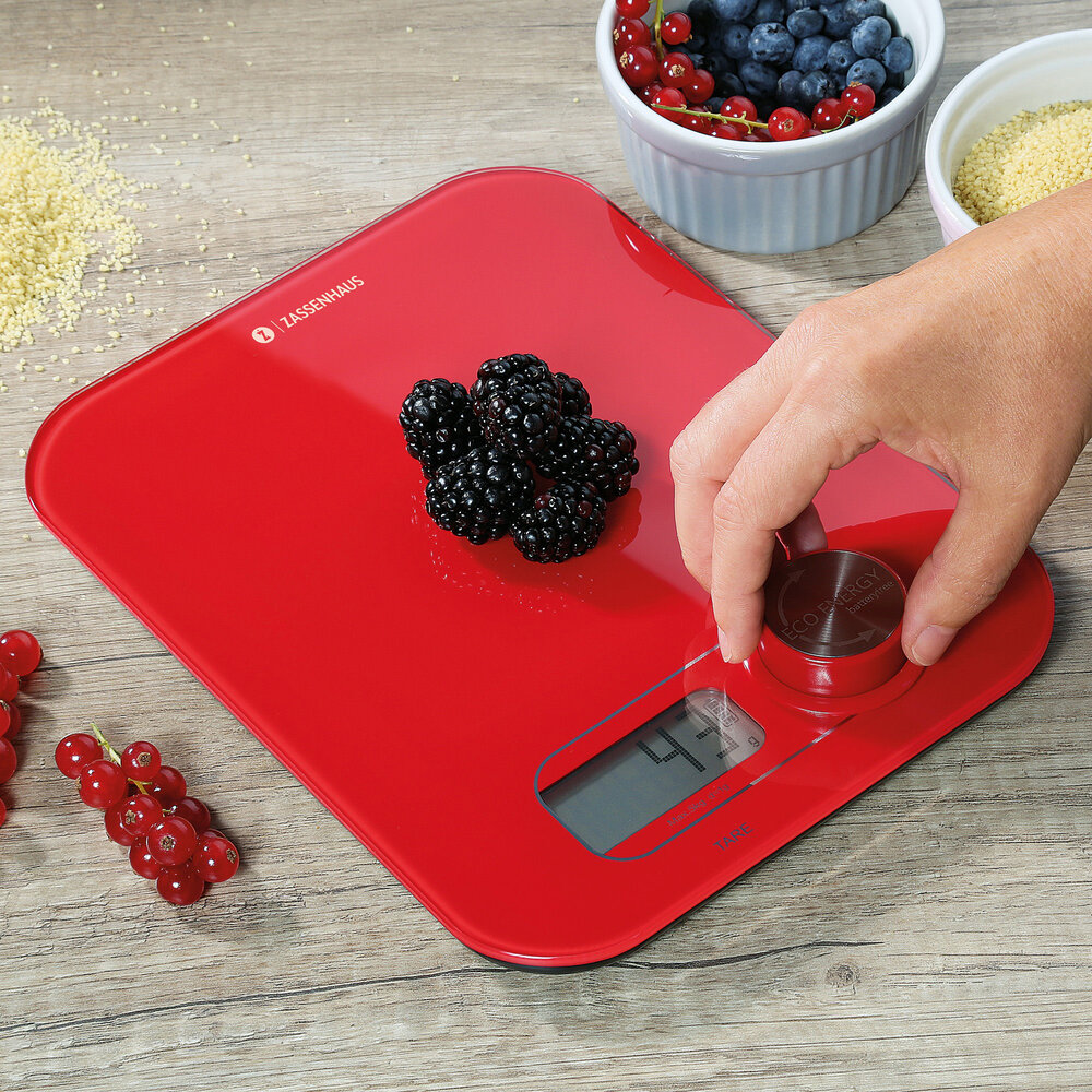 Zassenhaus Kitchen Scale Eco Energy red Zassenhaus Kitchen Scale Eco Energy red
