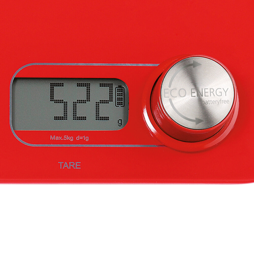 Zassenhaus Kitchen Scale Eco Energy red Zassenhaus Kitchen Scale Eco Energy red