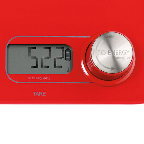 Zassenhaus Kitchen Scale Eco Energy red Zassenhaus Kitchen Scale Eco Energy red