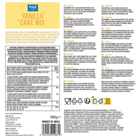 PME Mix voor vanillecake 500g PME Mix voor vanillecake 500g
