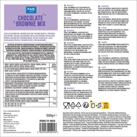 PME Mix voor brownies 500g PME Mix voor brownies 500g
