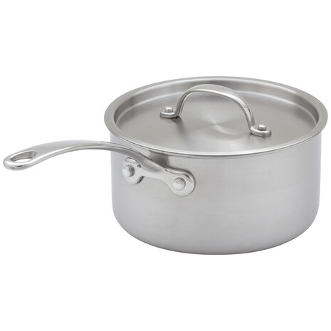 Eclipse Tri-ply steelpan 18cm 2L met deksel Eclipse Tri-ply steelpan 18cm 2L met deksel