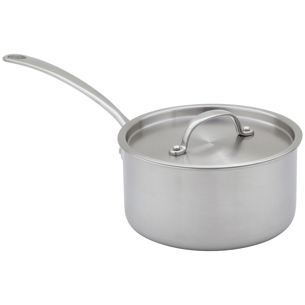 Eclipse Tri-ply steelpan 18cm 2L met deksel Eclipse Tri-ply steelpan 18cm 2L met deksel