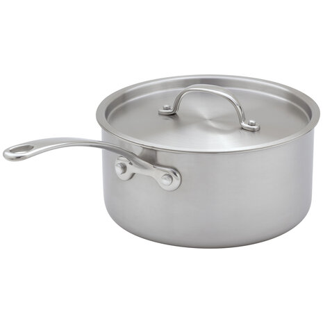 Eclipse Tri-ply steelpan 20cm 2,5L met deksel Eclipse Tri-ply steelpan 20cm 2,5L met deksel