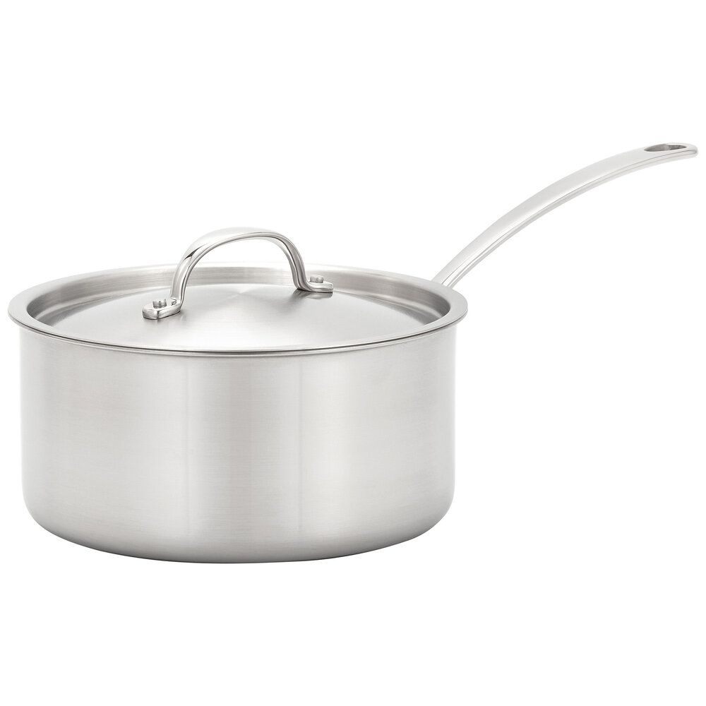 Eclipse Tri-ply steelpan 20cm 2,5L met deksel Eclipse Tri-ply steelpan 20cm 2,5L met deksel