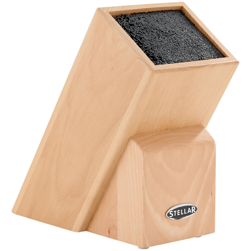 Universeel messenblok licht hout Universeel messenblok licht hout