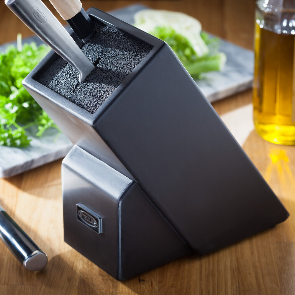 Universal knife block black Universal knife block black
