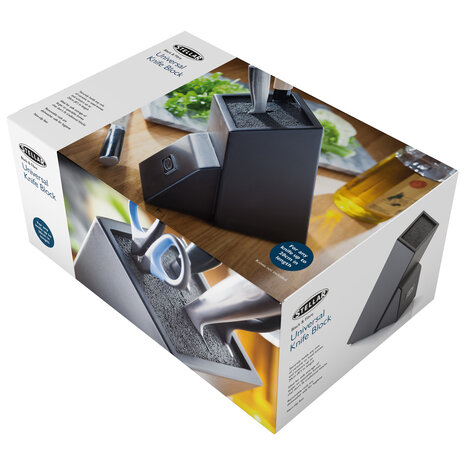 Universal knife block black Universal knife block black