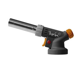 Blow torch for use with click-on gas canister