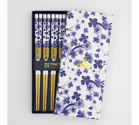 Tokyo Design Studio Chopstick Giftset Blue Flower