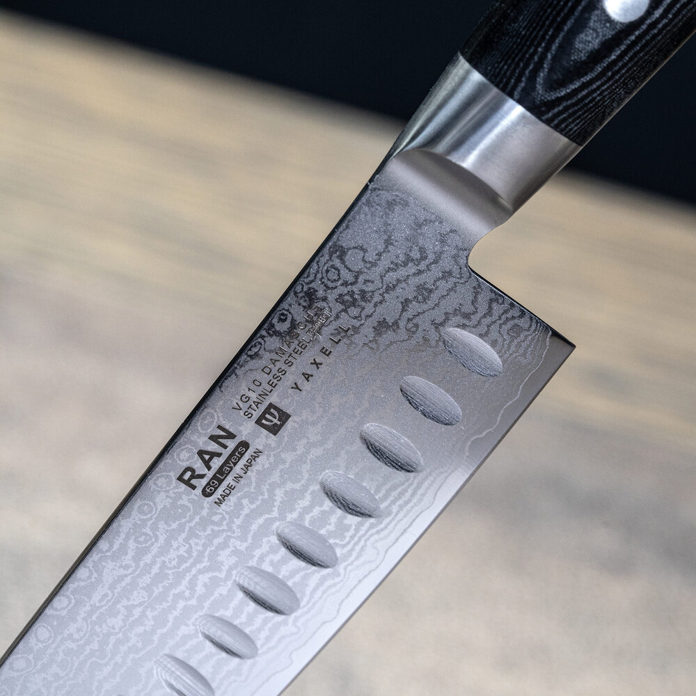 Yaxell RAN santoku 16,5cm met kuiltjes