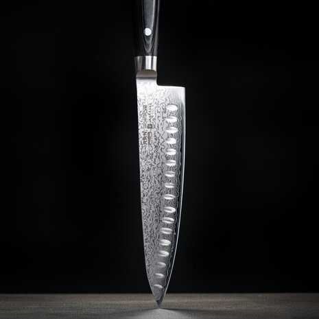 Yaxell RAN gyuto 20cm ground hollow
