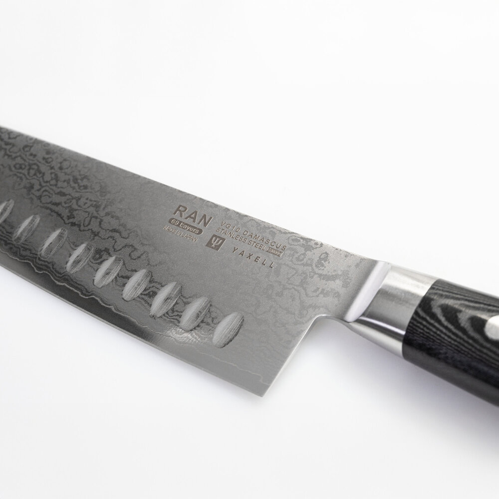 Yaxell RAN gyuto 20cm ground hollow