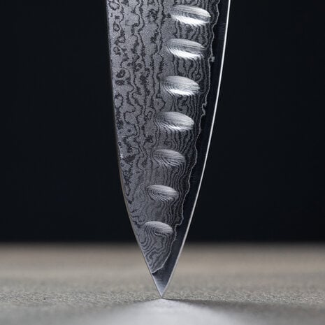 Yaxell RAN gyuto 20cm met kuiltjes