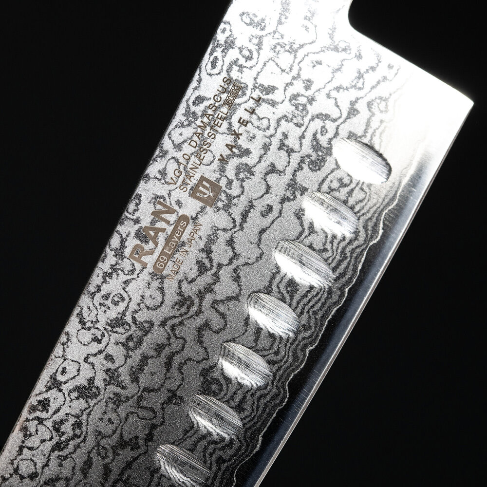 Yaxell RAN gyuto 20cm met kuiltjes