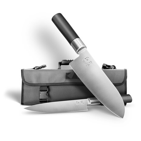 Kai Wasabi Black universeelmes 15cm + santoku 16,5cm in messentas