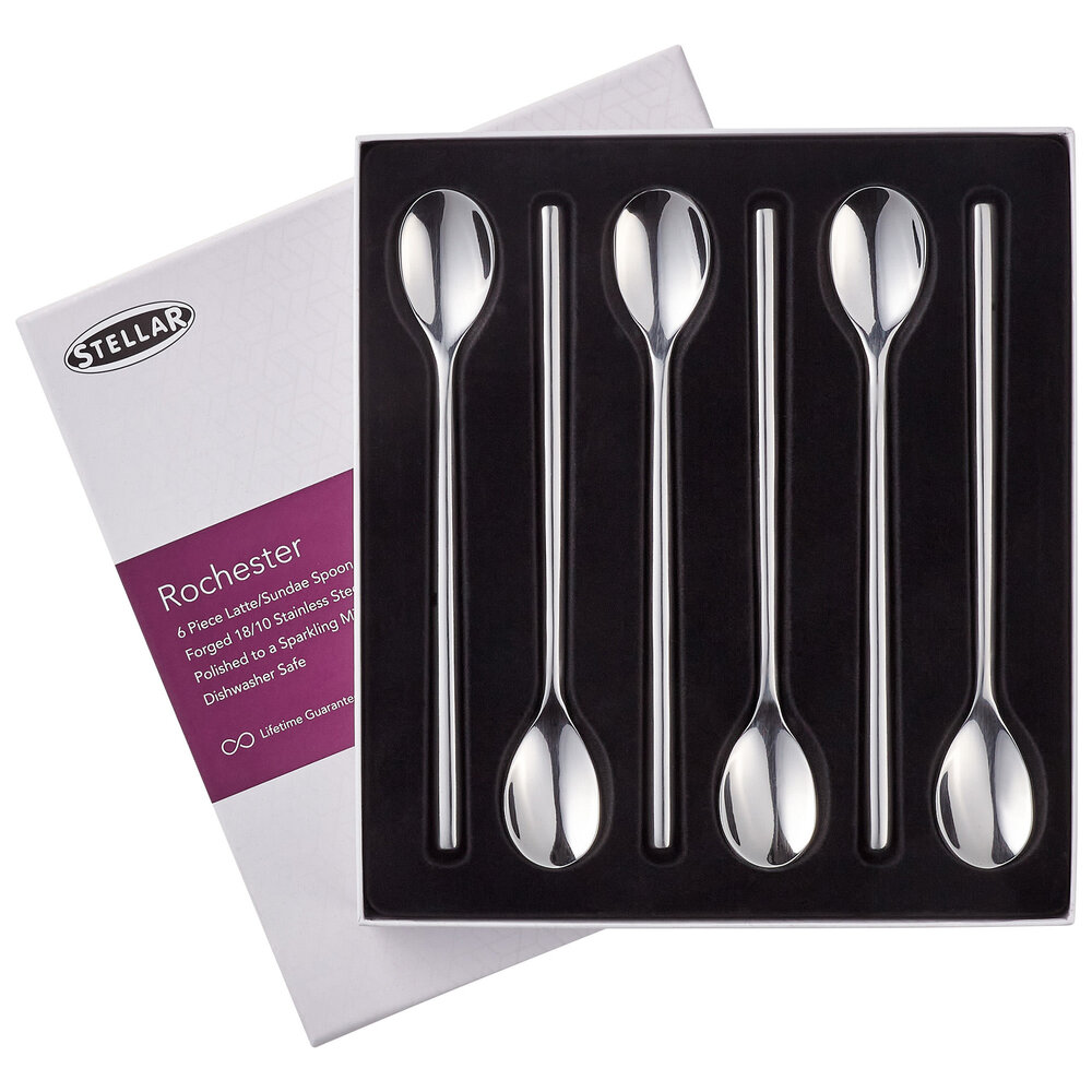 Rochester set of 6 latte / sundae spoons