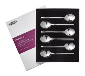 Rochester set of 6 coffee or tea spoons 14cm