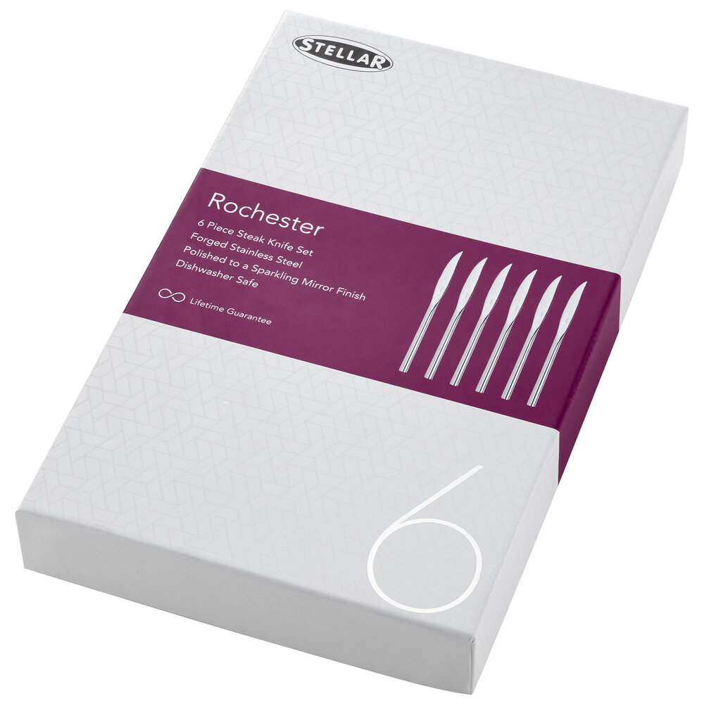 Rochester set van 6 steakmessen / tafelmessen