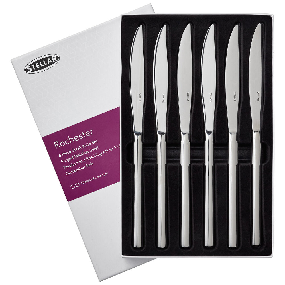 Rochester set of 6 steak / table knives