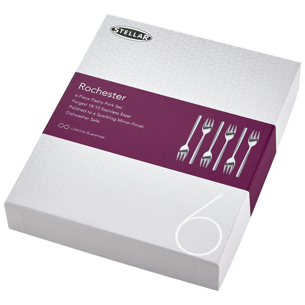 Rochester set van 6 taartvorkjes