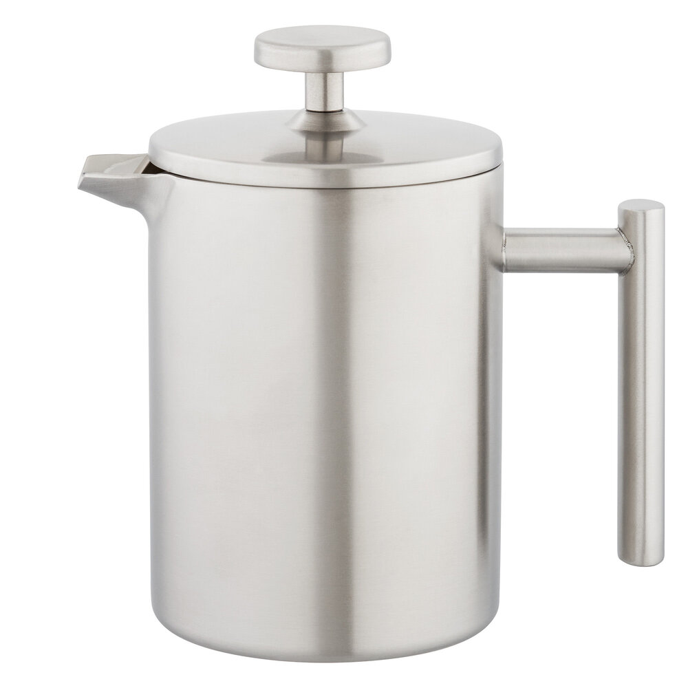 Dubbelwandige cafetière mat RVS 3-kops 300ml