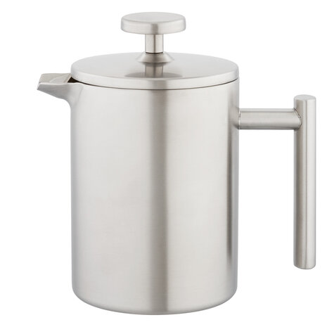 Double-walled French press matte stainless 3-cup 300ml