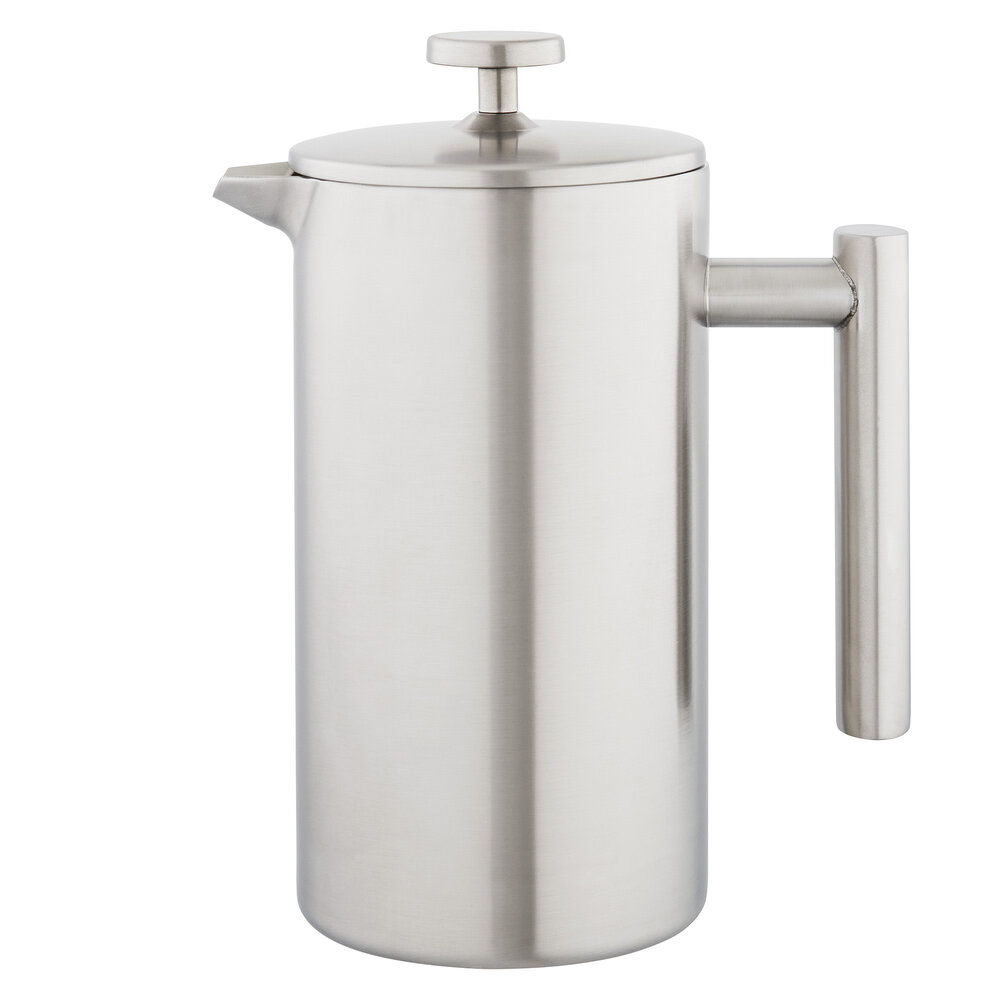 Dubbelwandige cafetière mat RVS 8-kops 900ml