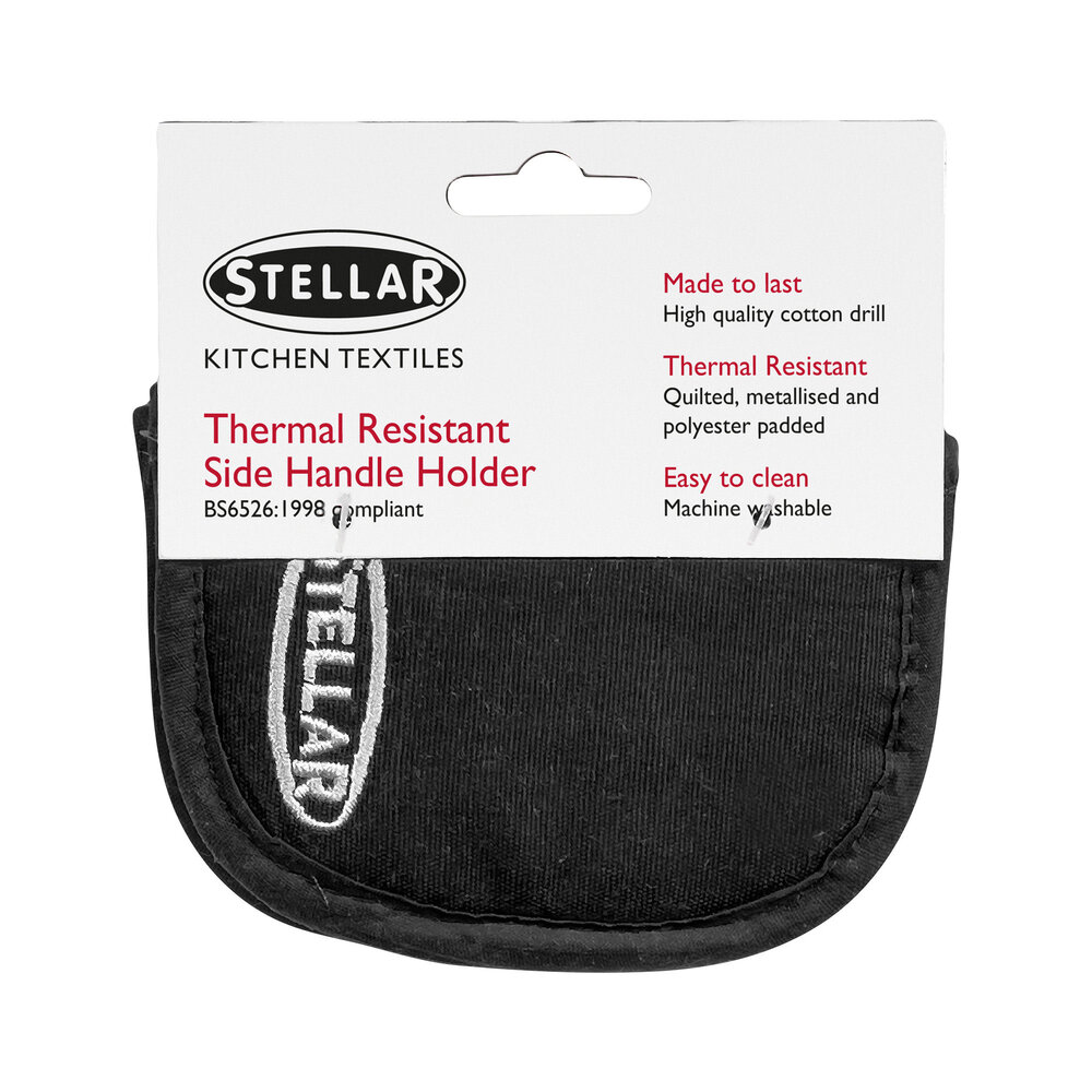 2 pannengrepen  12cm zwart