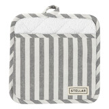 Pot holder gray stripe